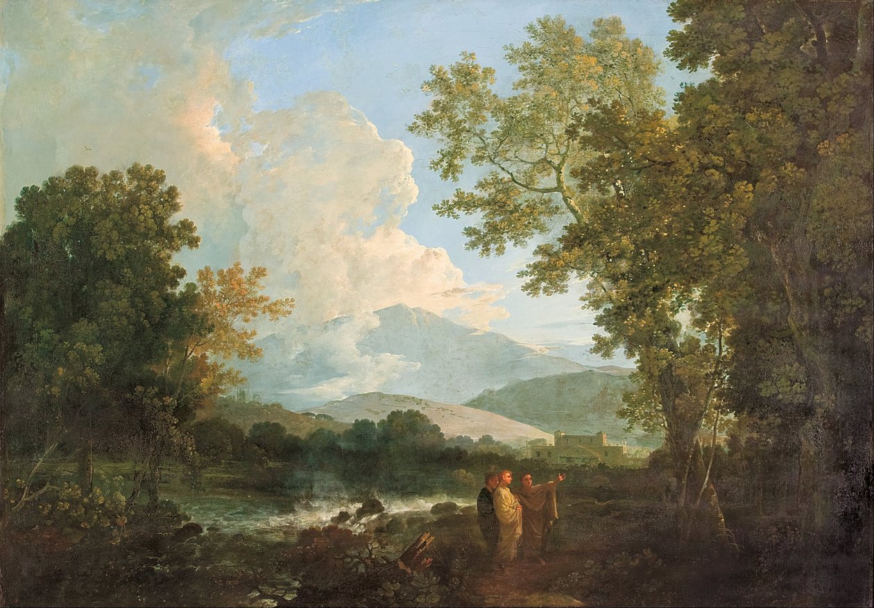 Cicero with his friend Atticus and brother Quintus, at his villa at Arpinum av Richard Wilson
