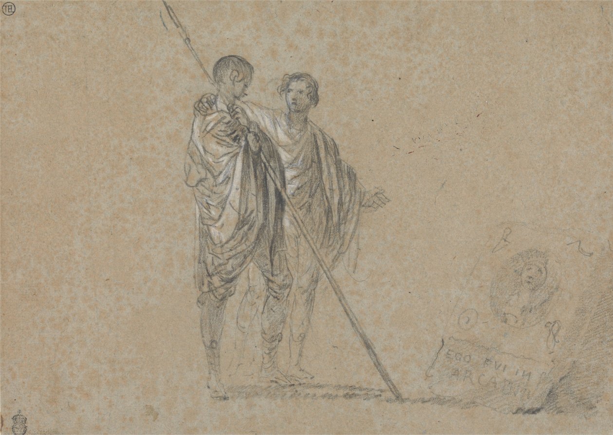 Study of Figures for A View of the Campagna av Richard Wilson