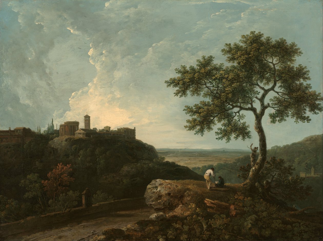 Tivoli- Sybilens tempel och Campagna av Richard Wilson
