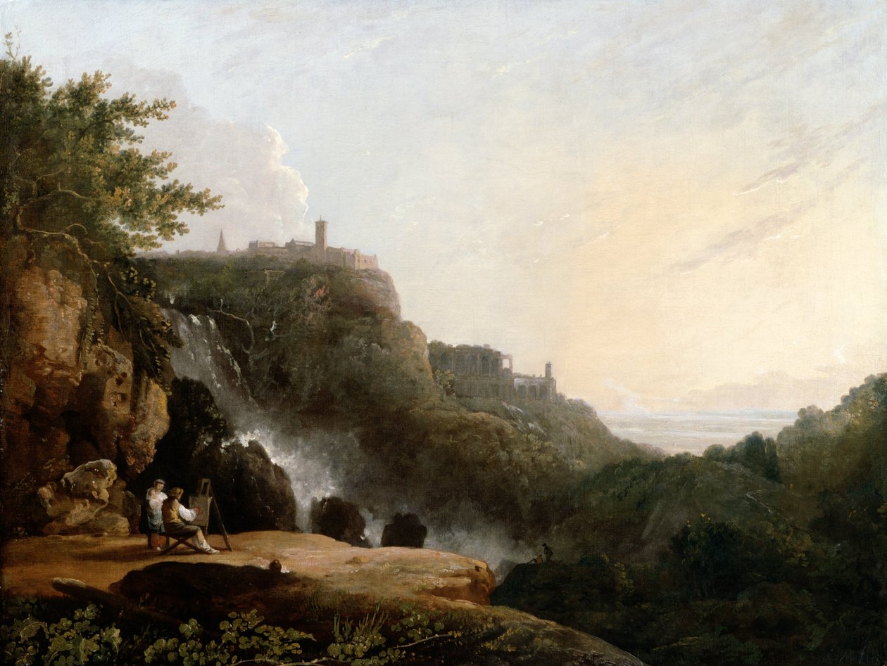 View of Tivoli- the Cascatelle and the Villa of Maecenas av Richard Wilson