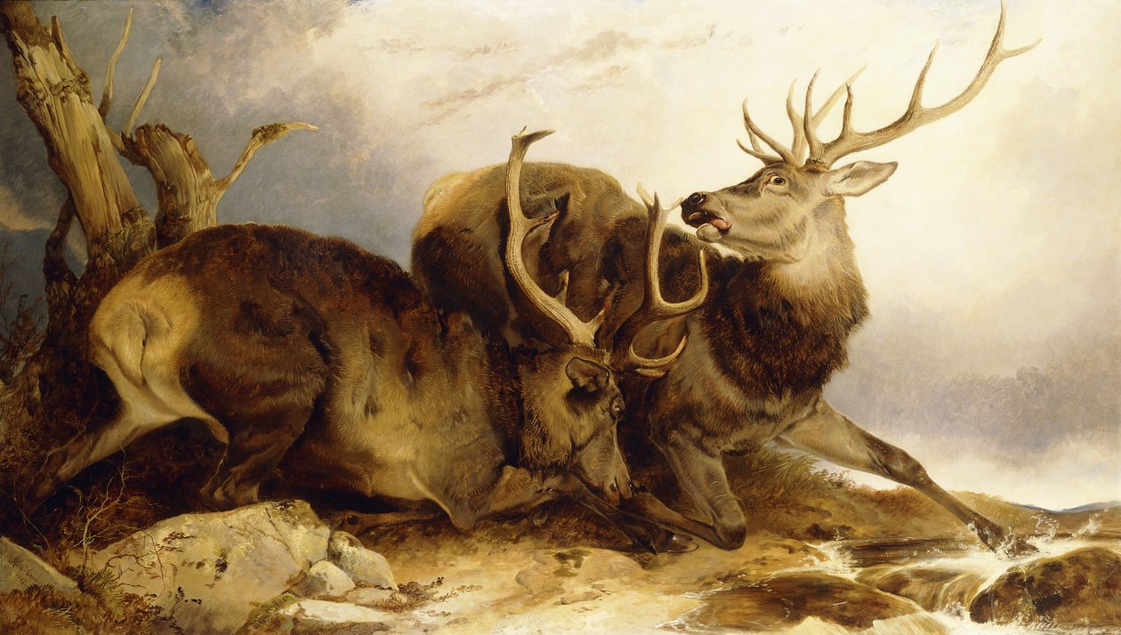 Striden, 1847 av Richard Ansdell