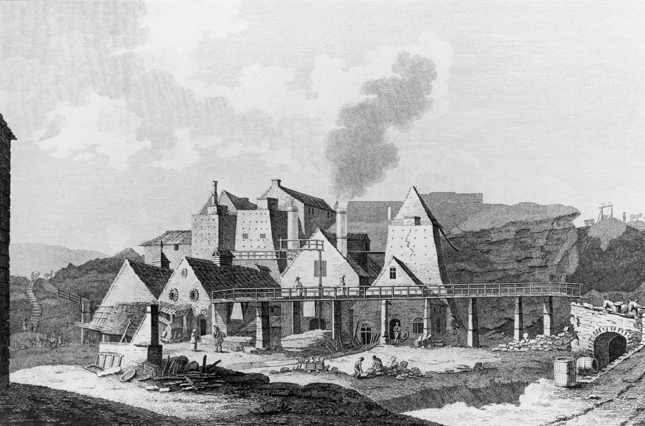 Blaenavon Ironworks (gravyr) av Richard Colt (after) Hoare