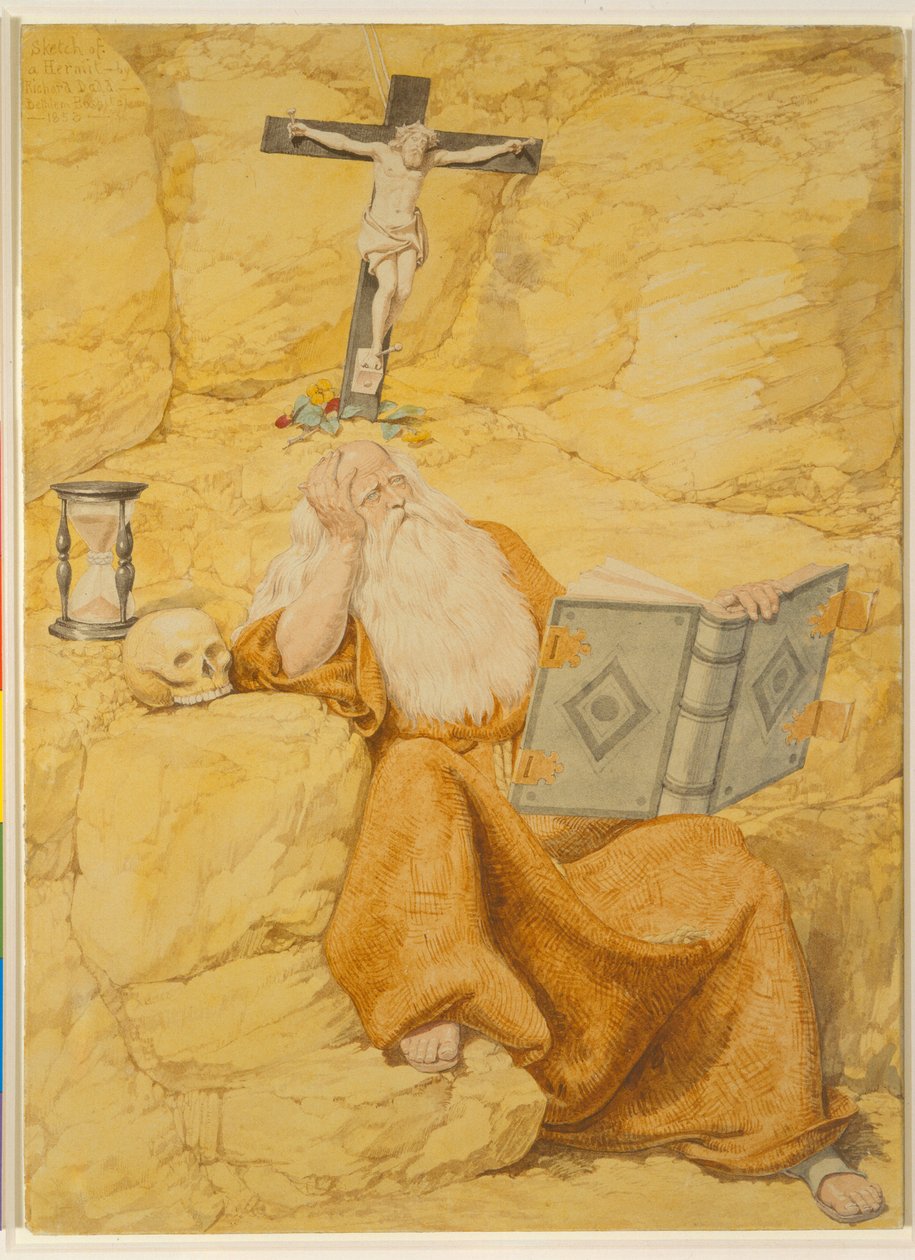 En eremit, 1853 av Richard Dadd