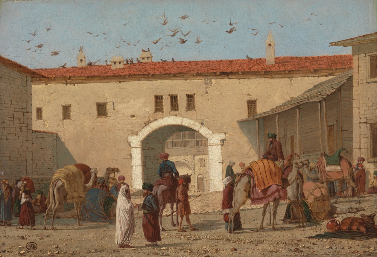 Caravanserai vid Mylasa i Mindre Asien av Richard Dadd