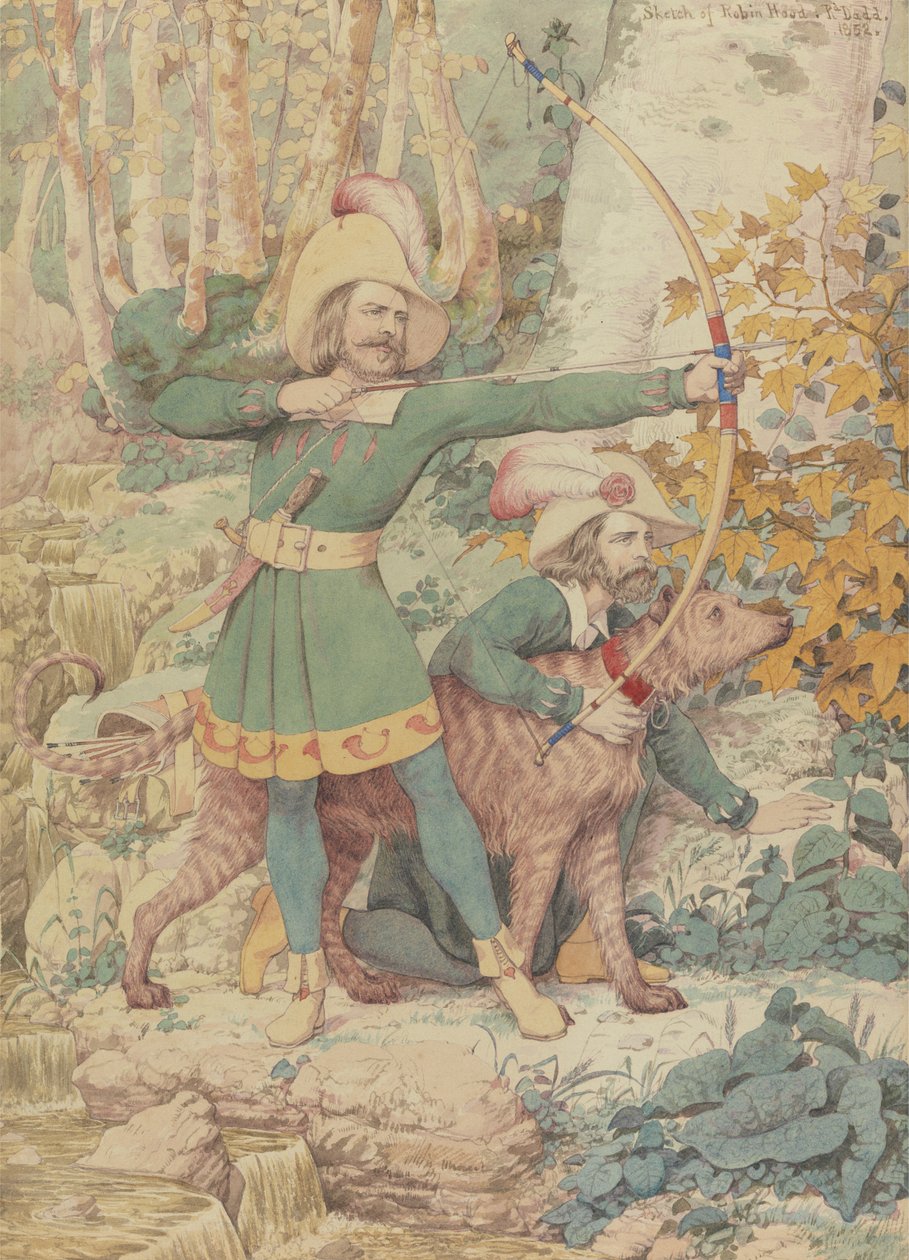 Skiss av Robin Hood av Richard Dadd