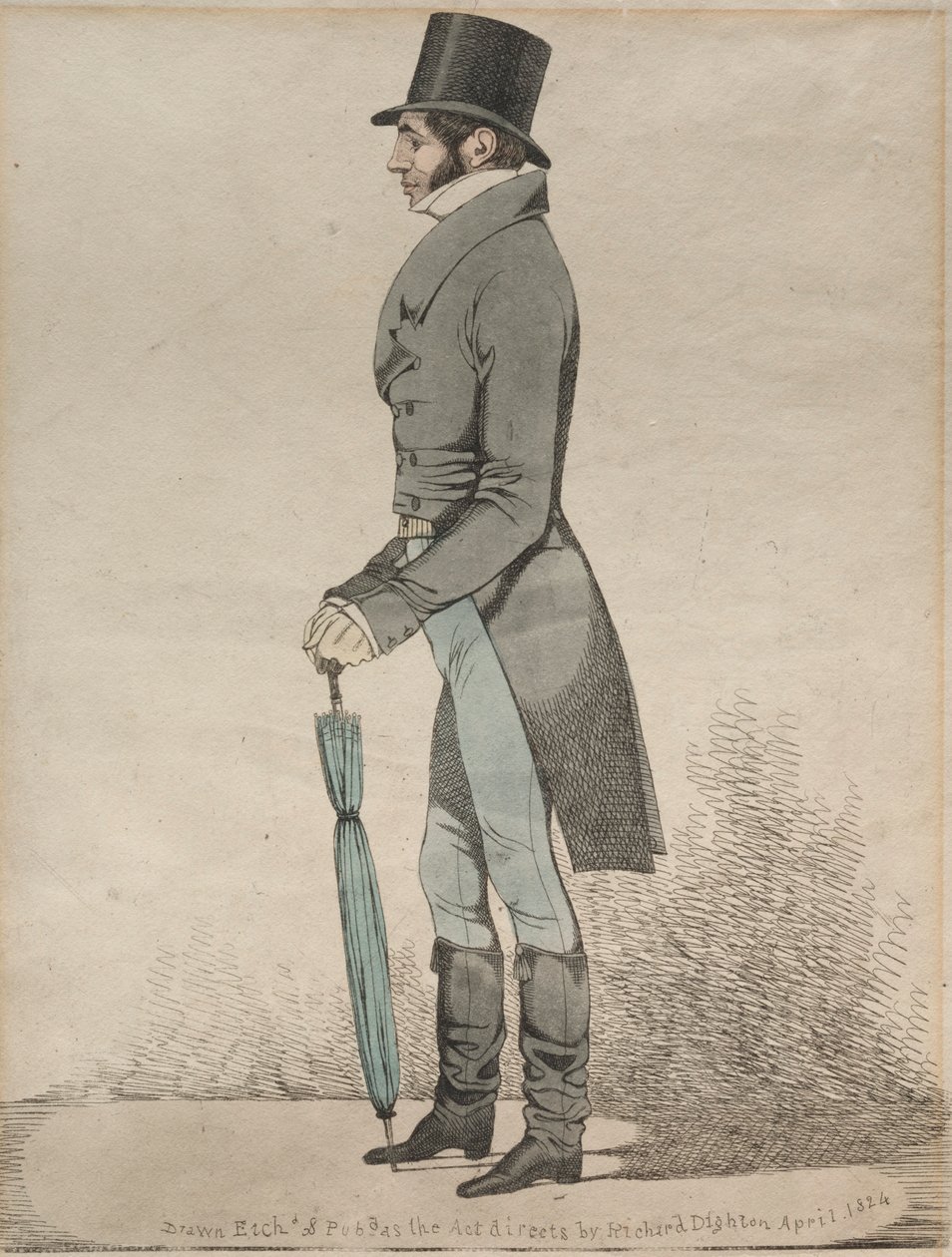 En vy över Royal Exchange, 1824. av Richard Dighton