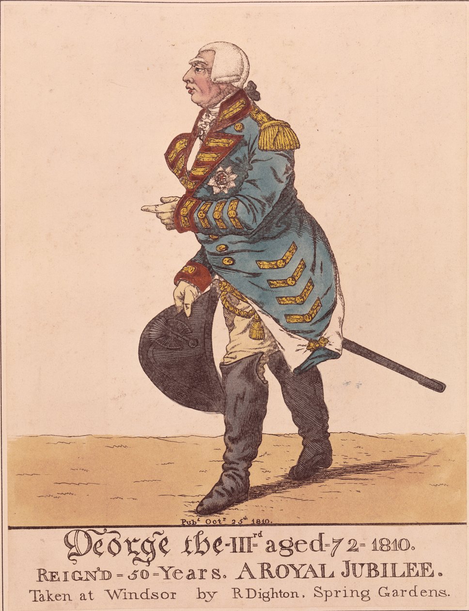 Georg III, 1810 av Richard Dighton