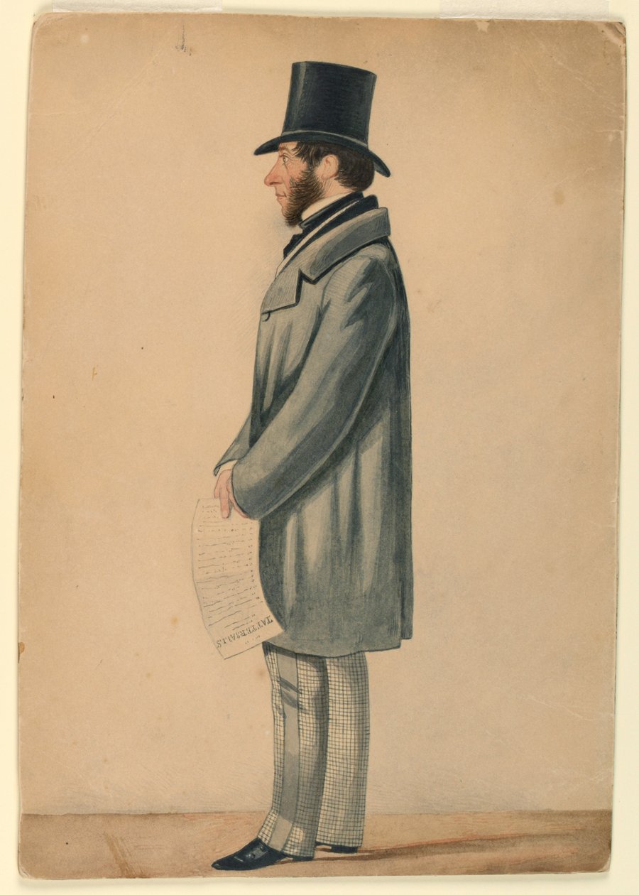 Porträtt av okänd man av Richard Dighton