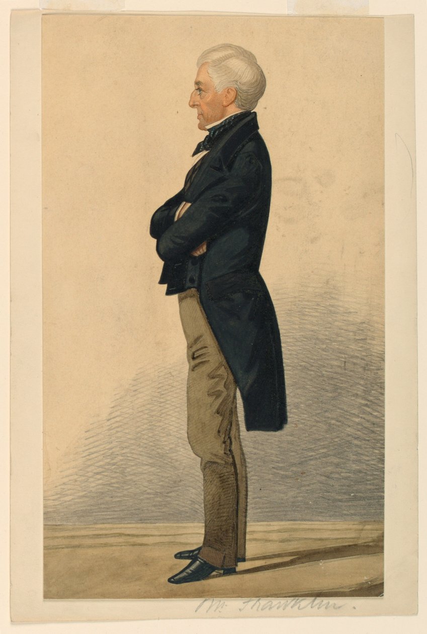 Porträtt av Mr Franklin av Richard Dighton