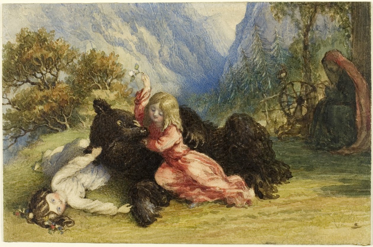 Snövit och rosenröd av Richard Doyle