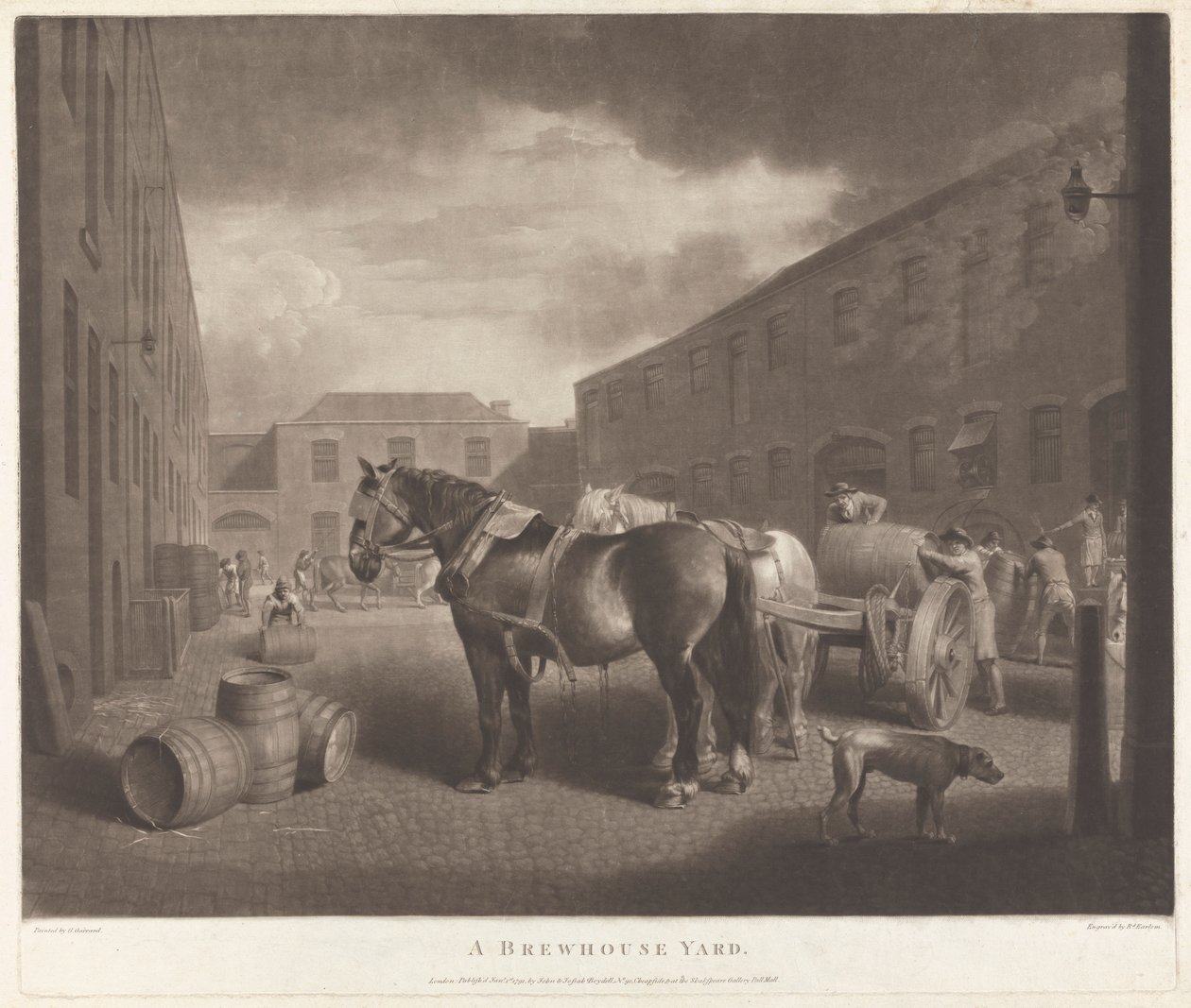 En brygghusgård av Richard Earlom