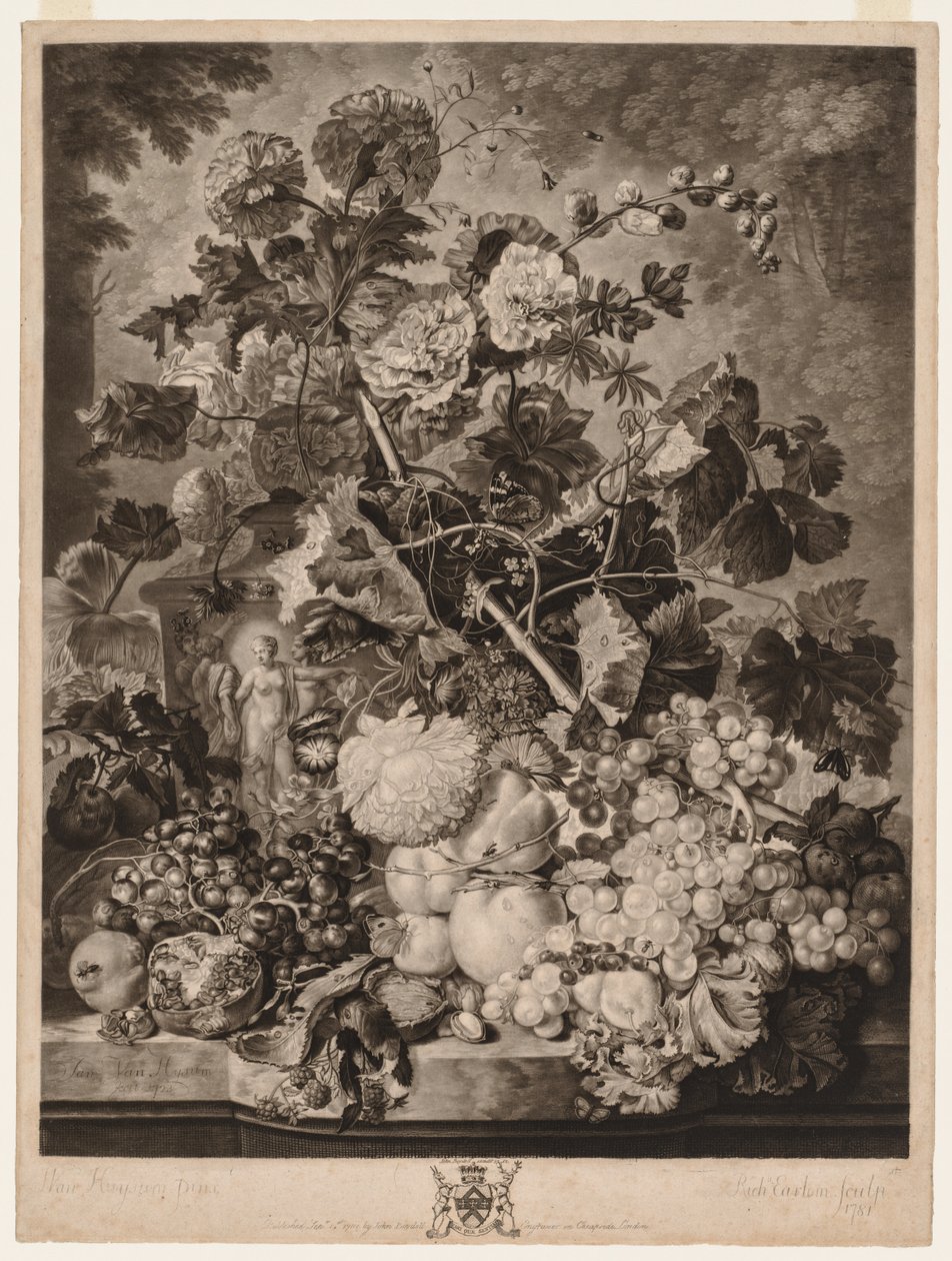 Ett fruktstycke, 1781. av Richard Earlom
