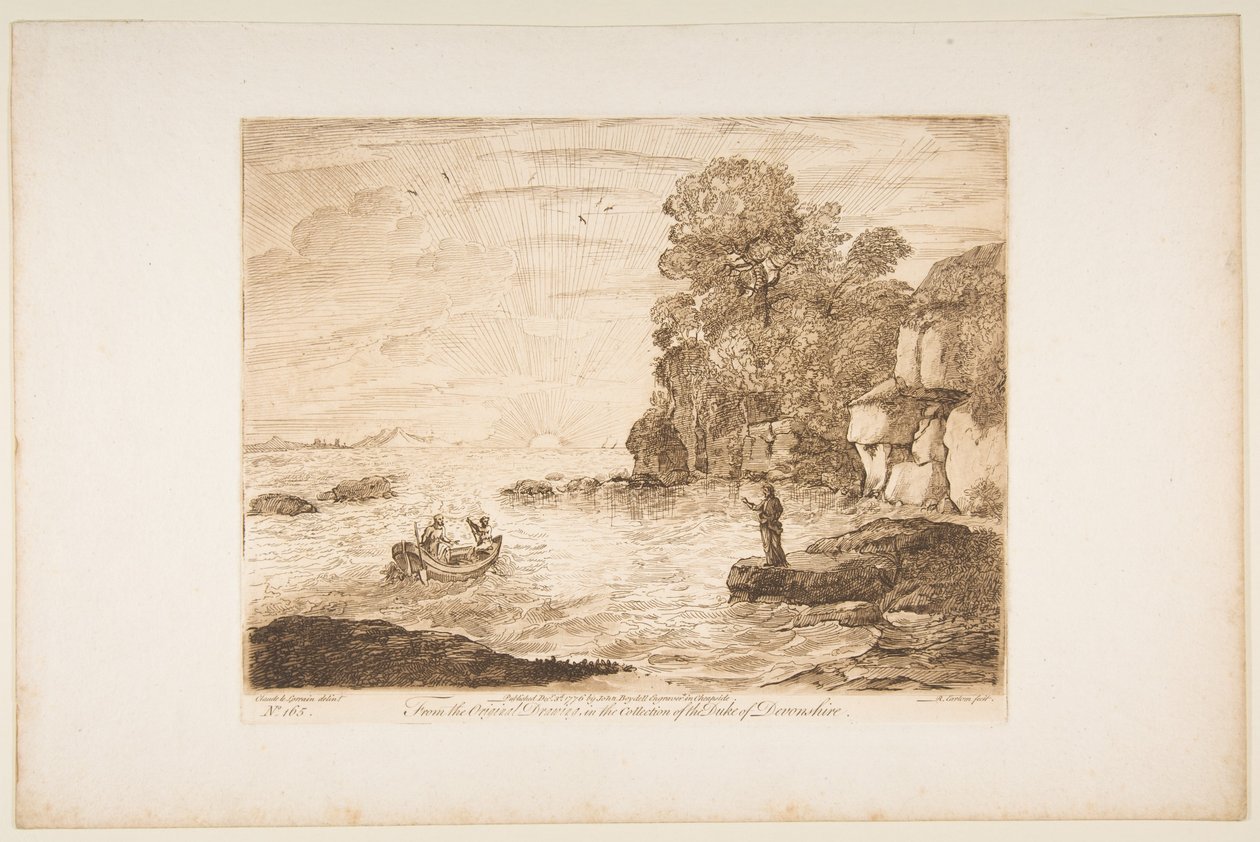 Kristus kallade Peter och Andreas, 1776. av Richard Earlom