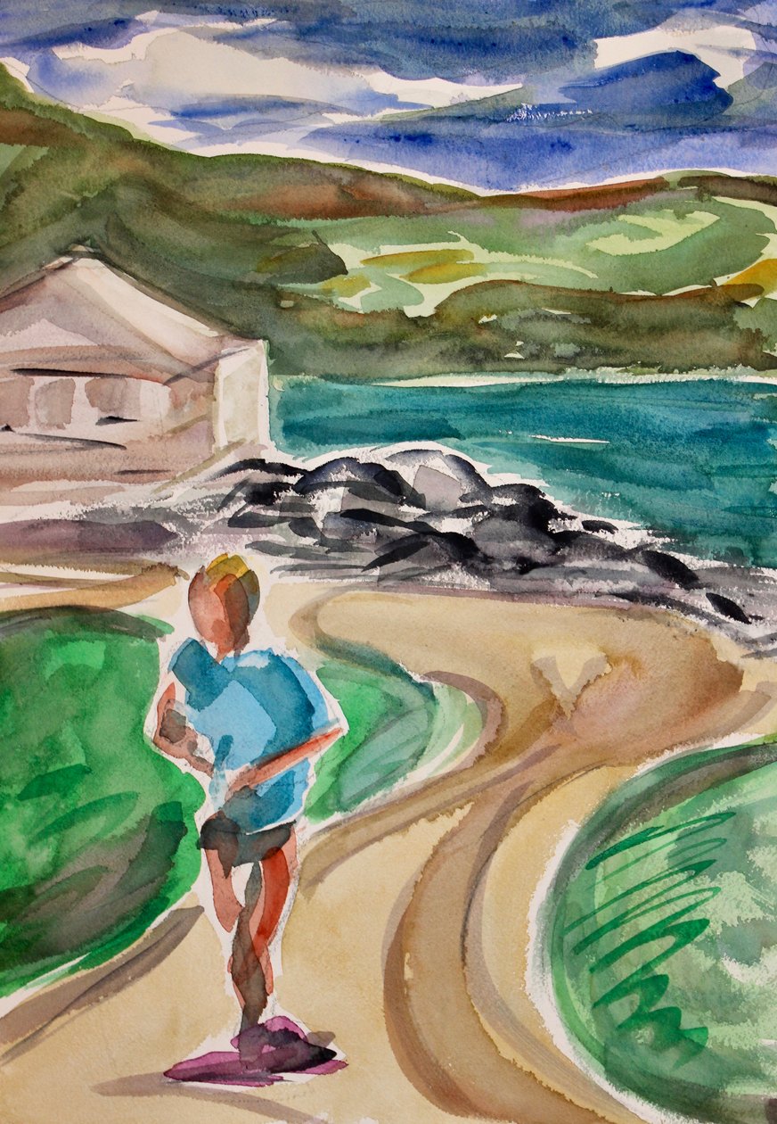 Jogger, Tiburon, 2017 av Richard Fox