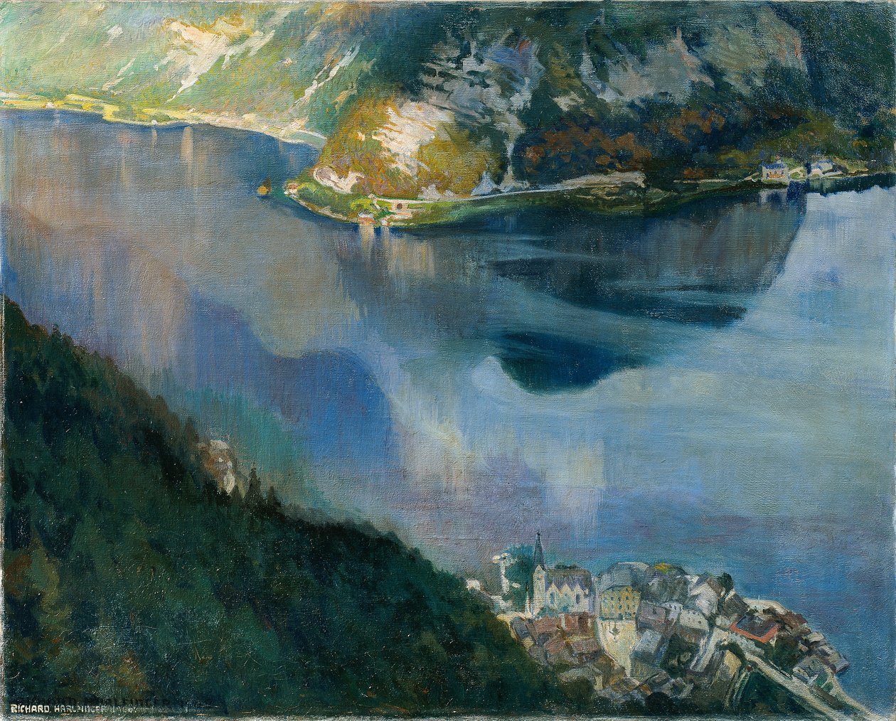 Hallstatt sjön av Richard Harlfinger