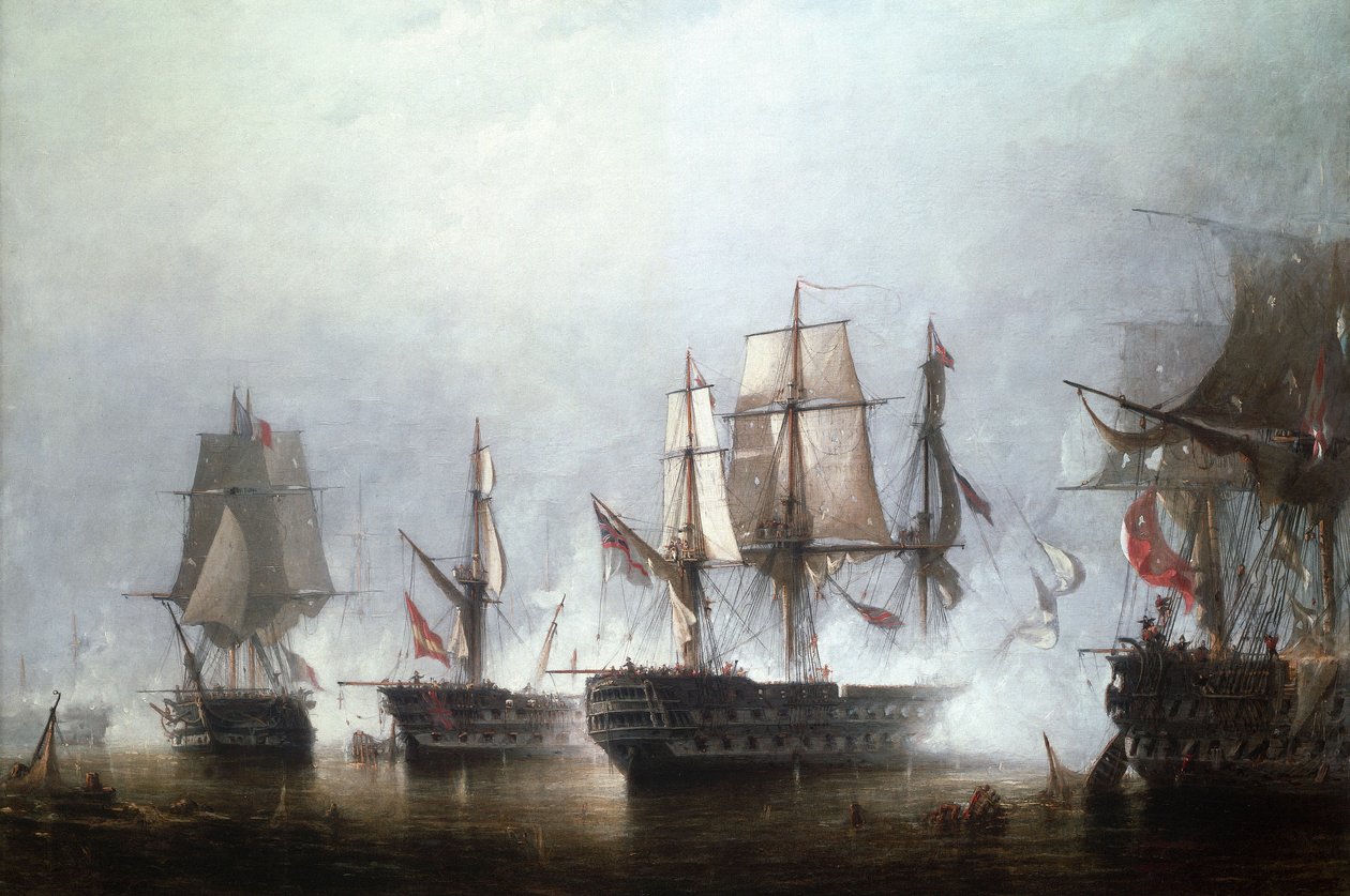 Kolossen i Dardanellerna (oljemålning) av Richard Henry Nibbs