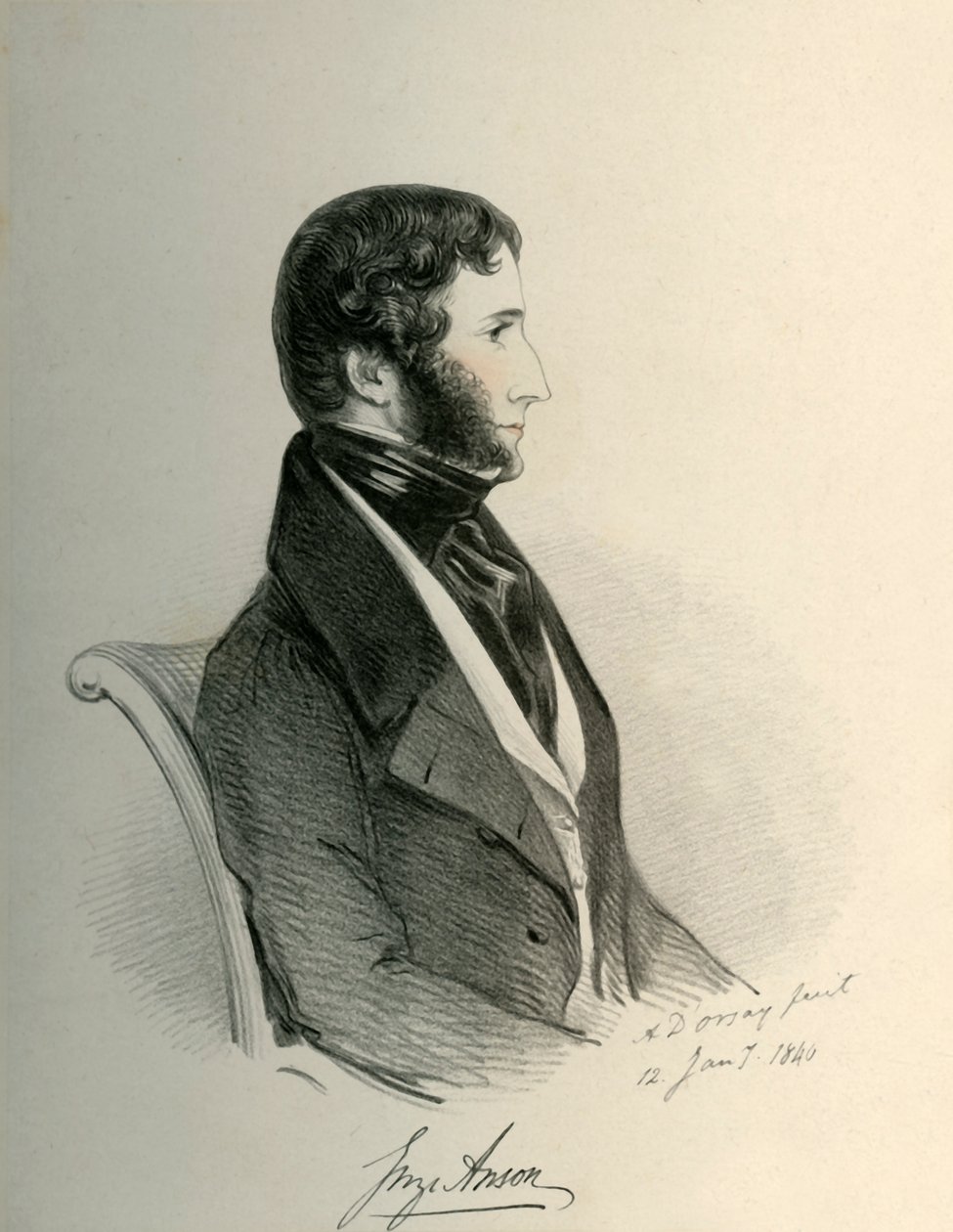 George Anson, 1840. av Richard James Lane