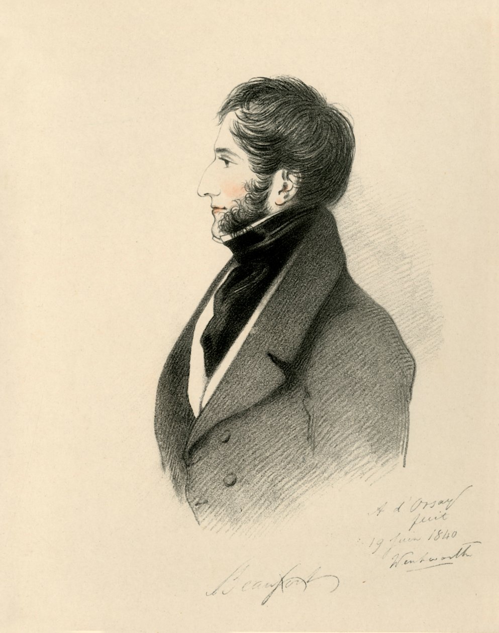 Hertigen av Beaufort, 1840. av Richard James Lane