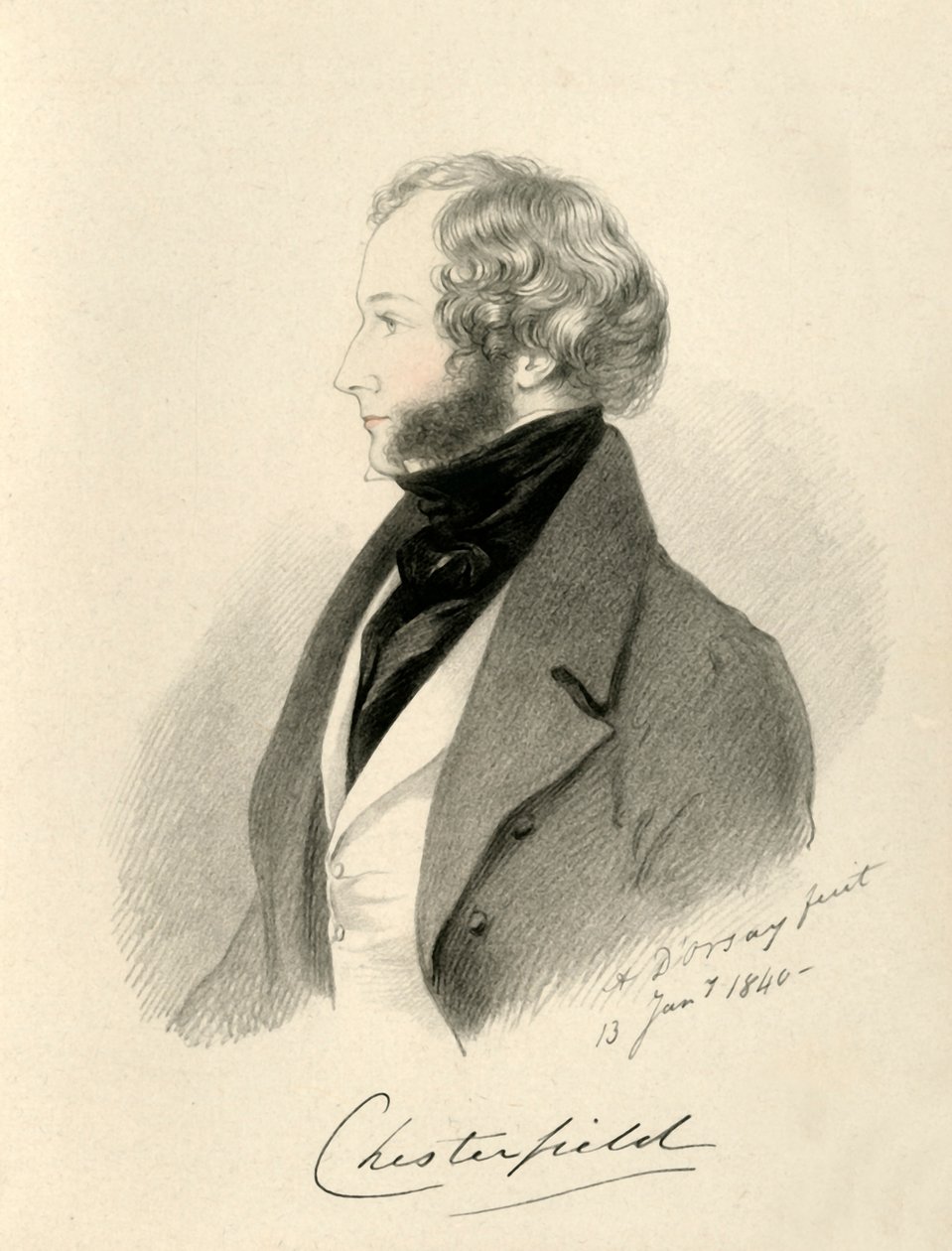 Jarlen av Chesterfield, 1840. av Richard James Lane