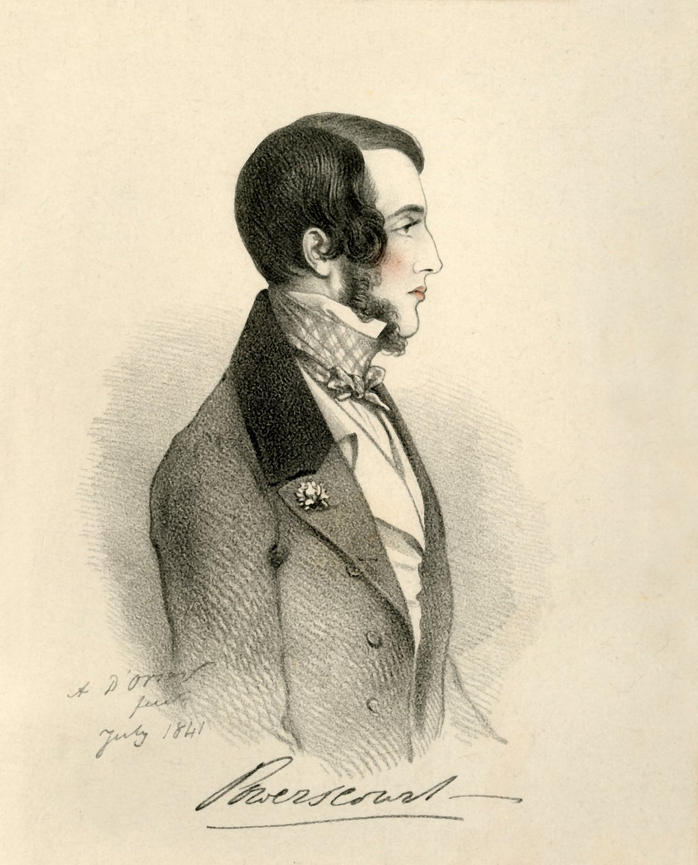 Viscount Powerscourt, 1841. av Richard James Lane