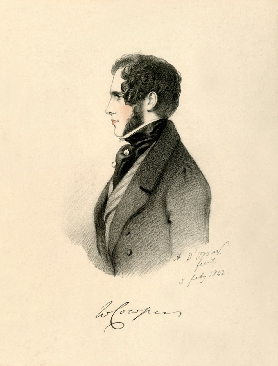 William Cowper, 1842. av Richard James Lane