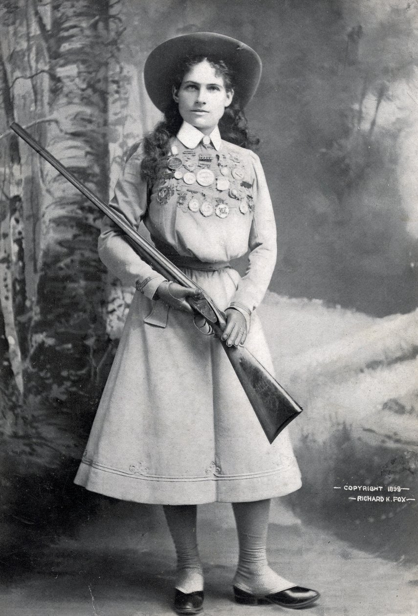 Annie Oakley, pub. c.1899 av Richard Kyle Fox