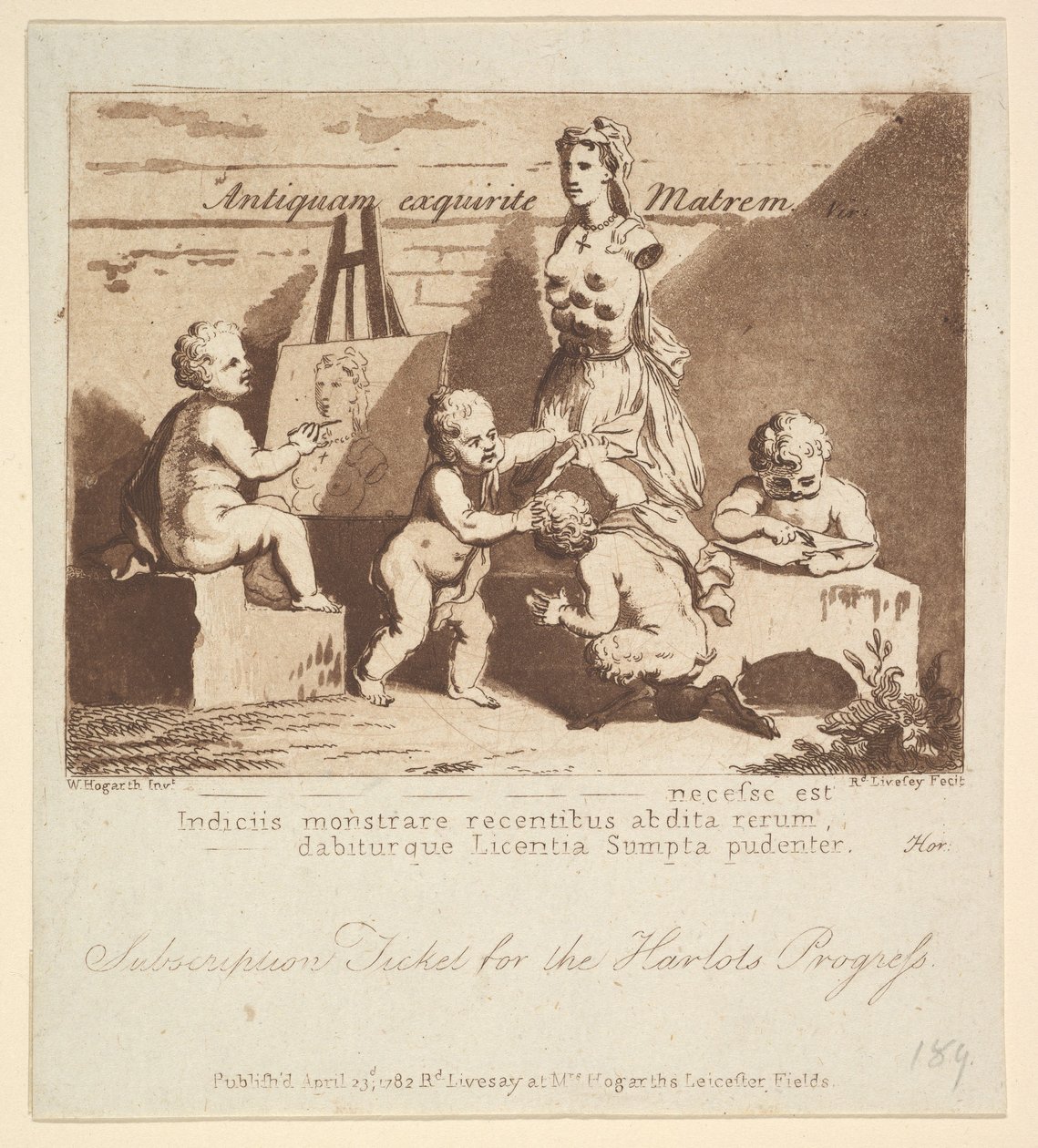 Pojkar som tittar på naturen, 1782. av Richard Livesay