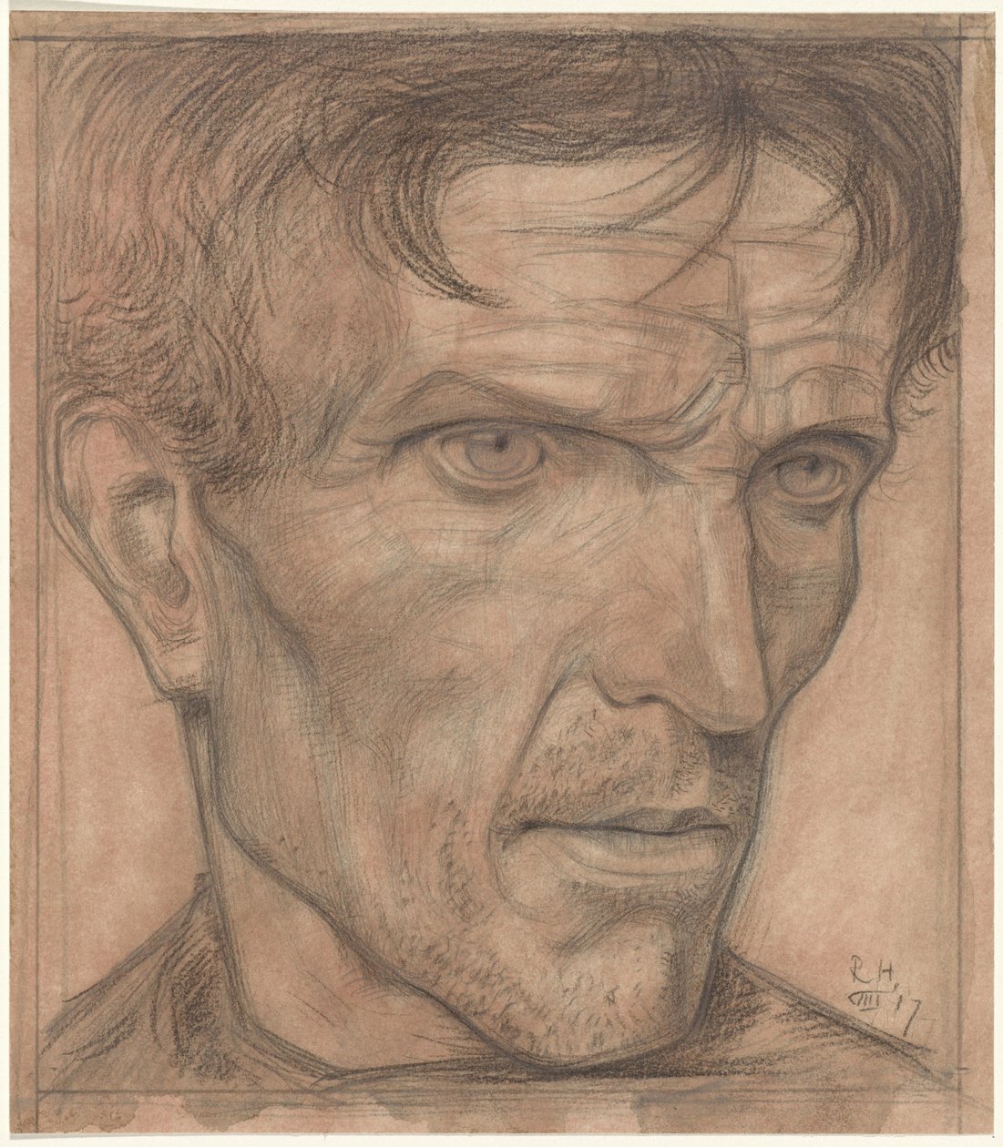 Huvudet av en man av Richard Nicolaüs Roland Holst