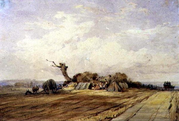Ett zigenarläger av Richard Parkes Bonington