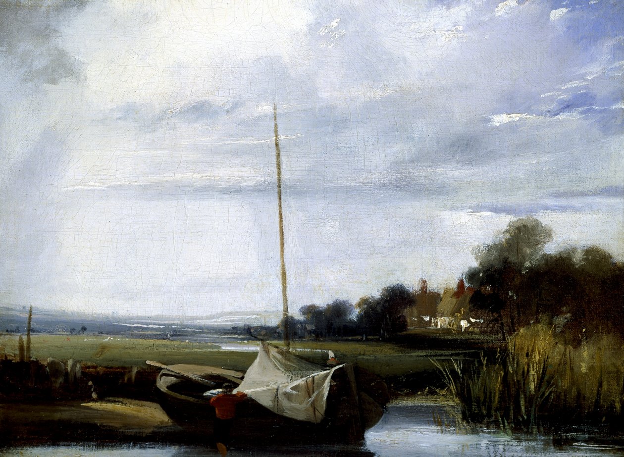 En flod i Normandie av Richard Parkes Bonington