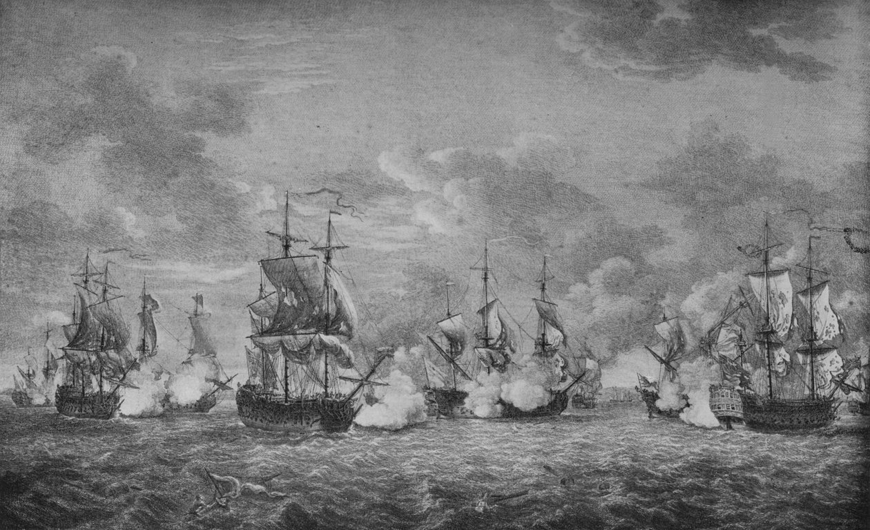 Slaget vid Cap-Français, c1760 av Richard Paton