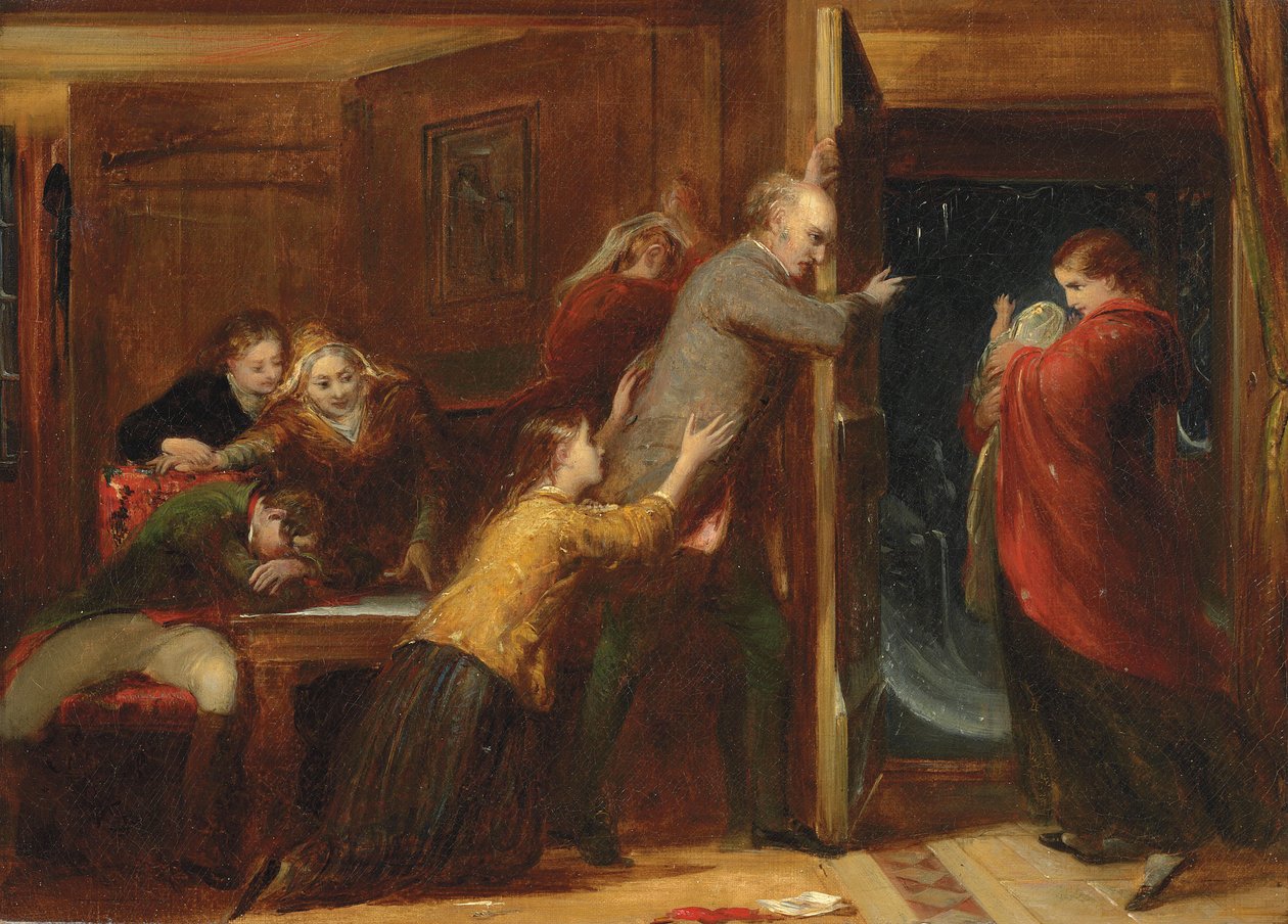 Skiss för "The Outcast", 1851 av Richard Redgrave
