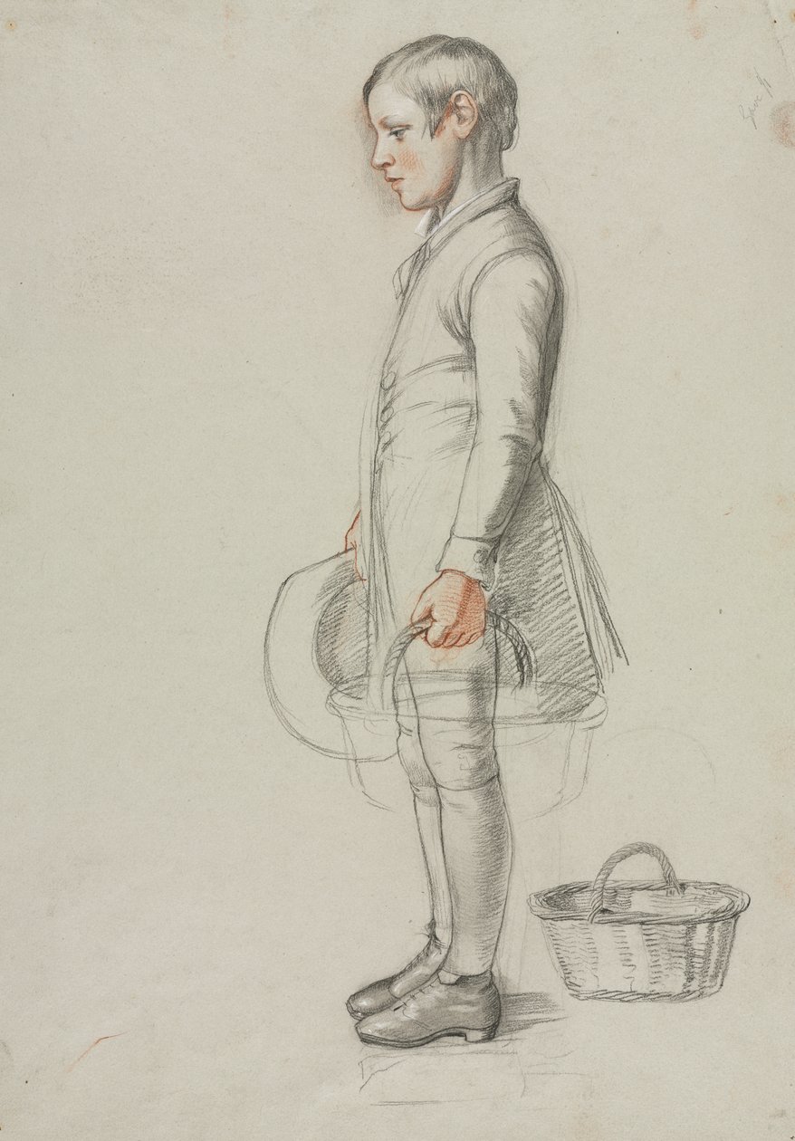 Studie för "Country Cousins" av Richard Redgrave