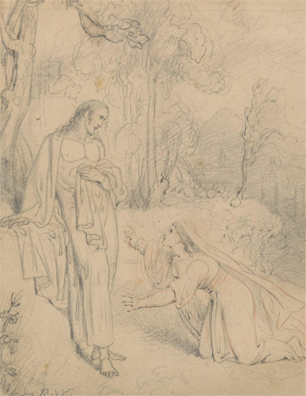 Kristus visar sig för Maria Magdalena (Joh 20:13-14) av Richard Westall