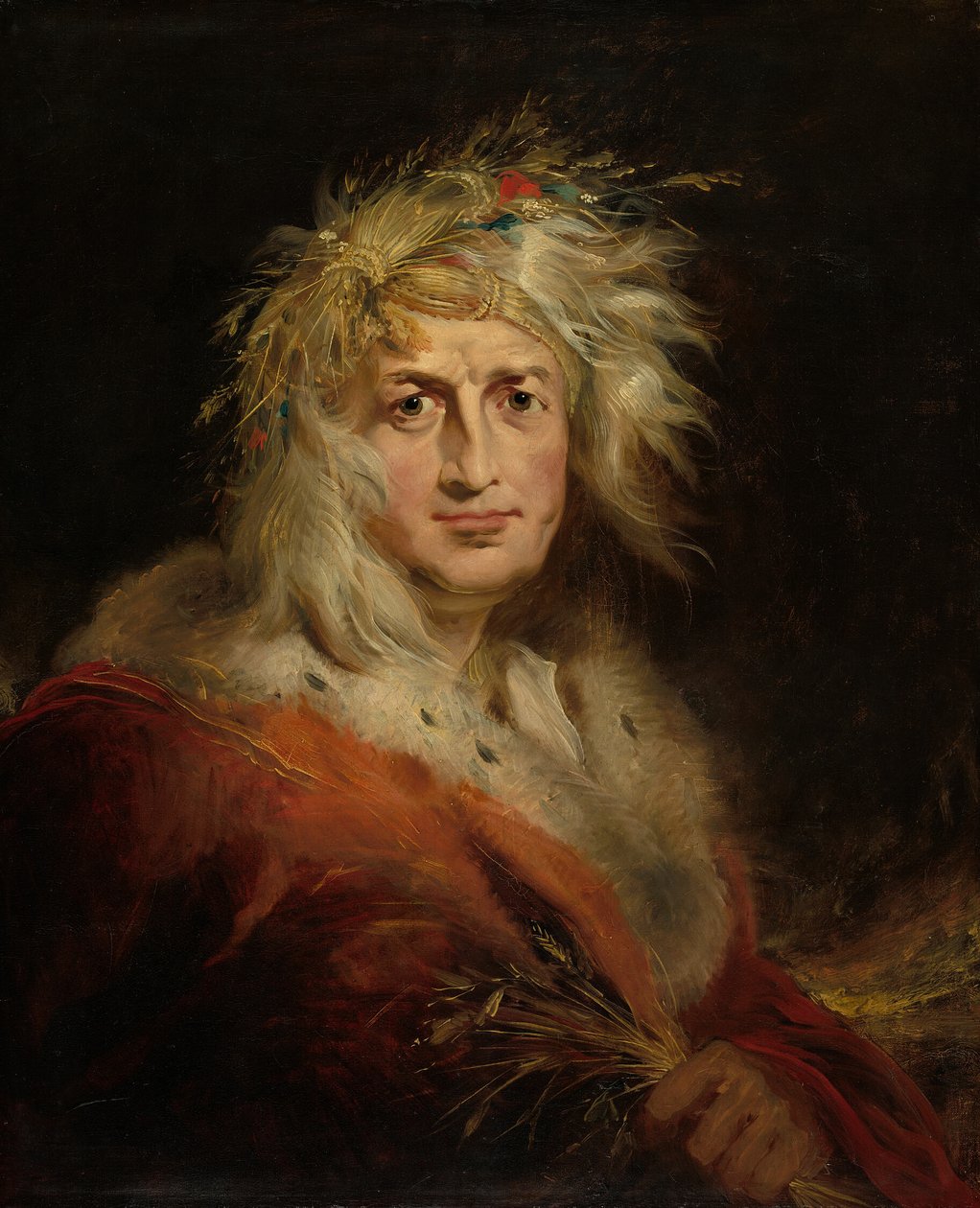 David Garrick som Kung Lear av Richard Westall