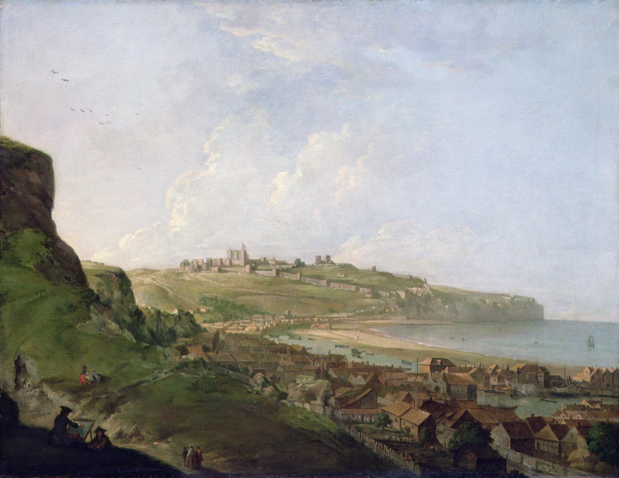 Dover Castle (olja på duk) av Richard Wilson