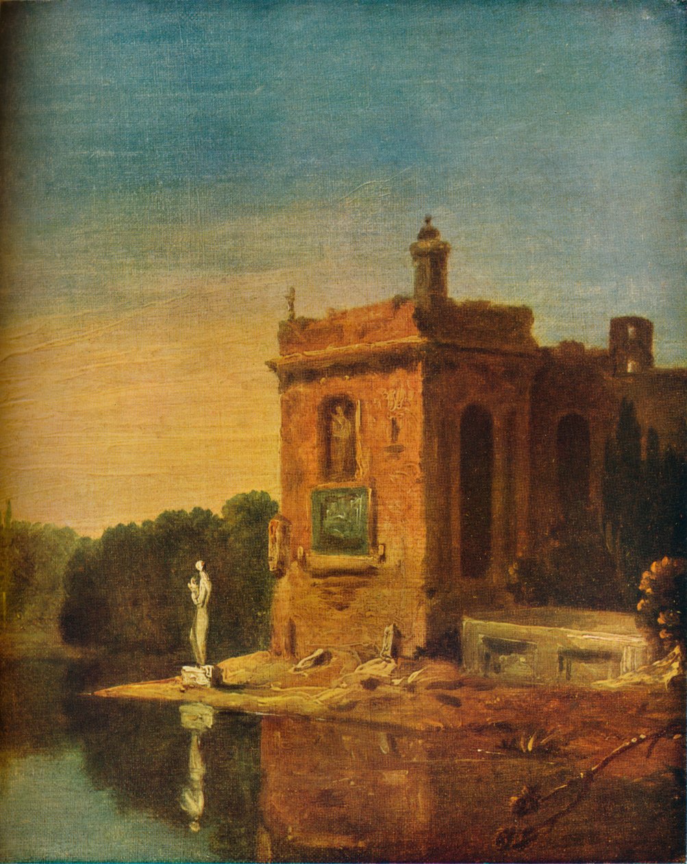 Italiensk scen, c1744 av Richard Wilson