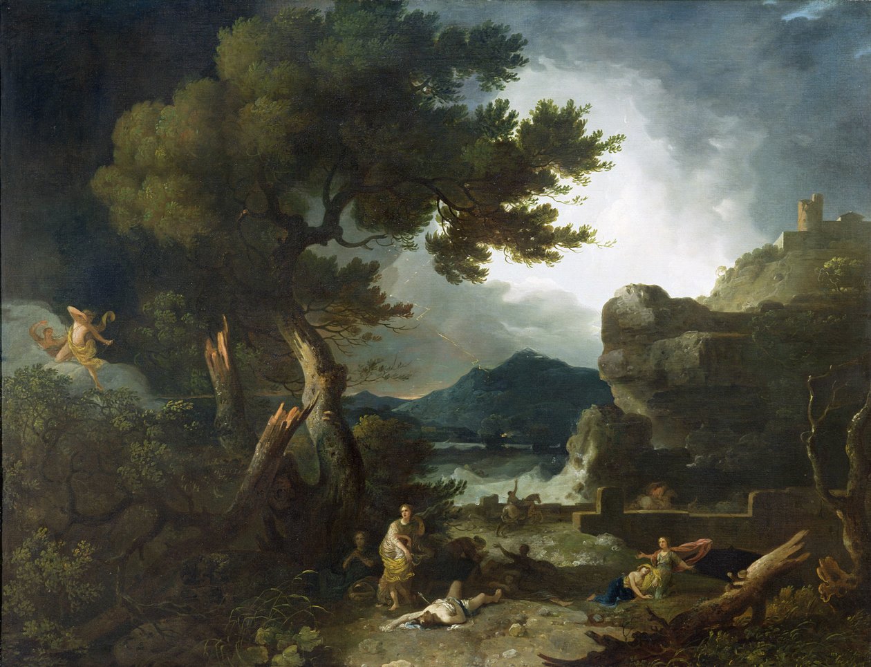 Förstörelsen av Niobes barn av Richard Wilson