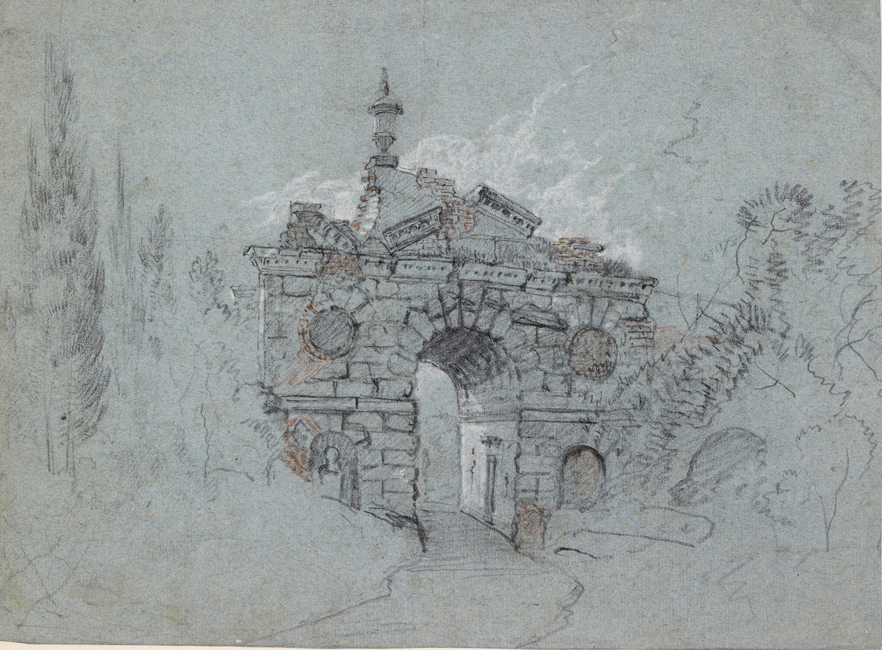 Den förstörda bågen i Kew, c1760-talet av Richard Wilson