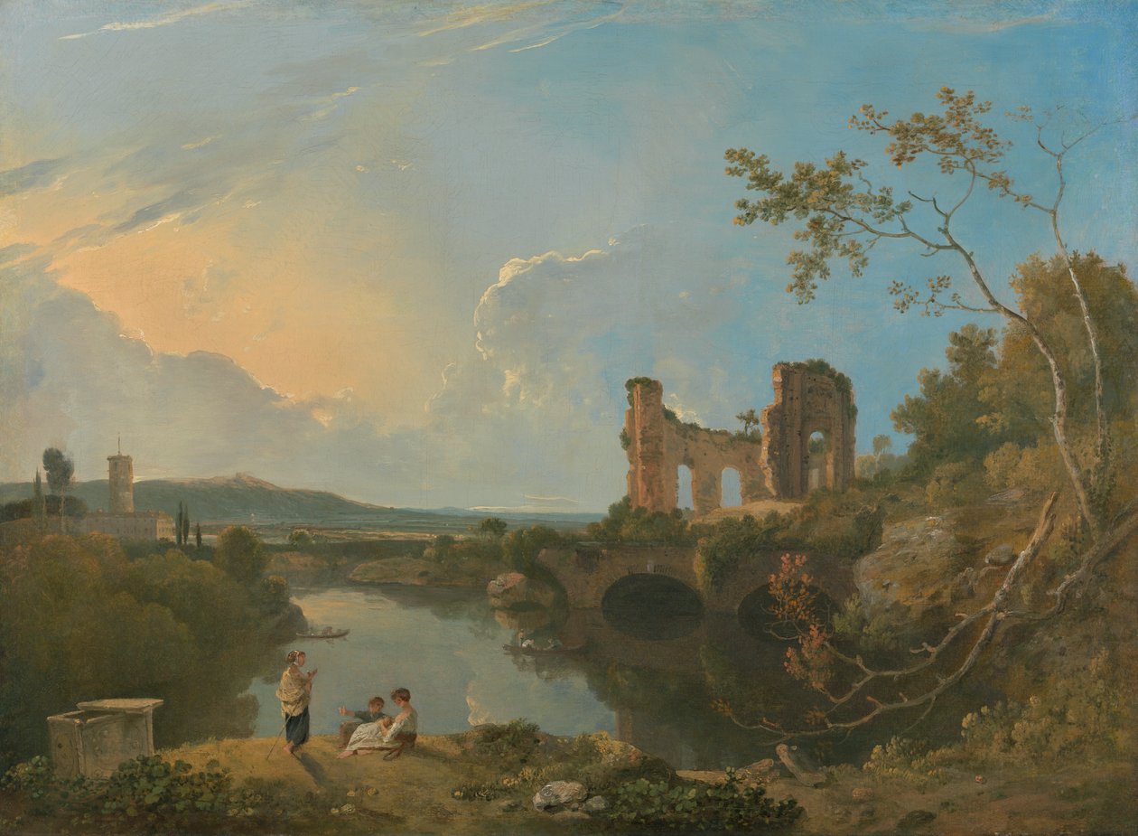 Italienskt landskap (morgon) av Richard Wilson