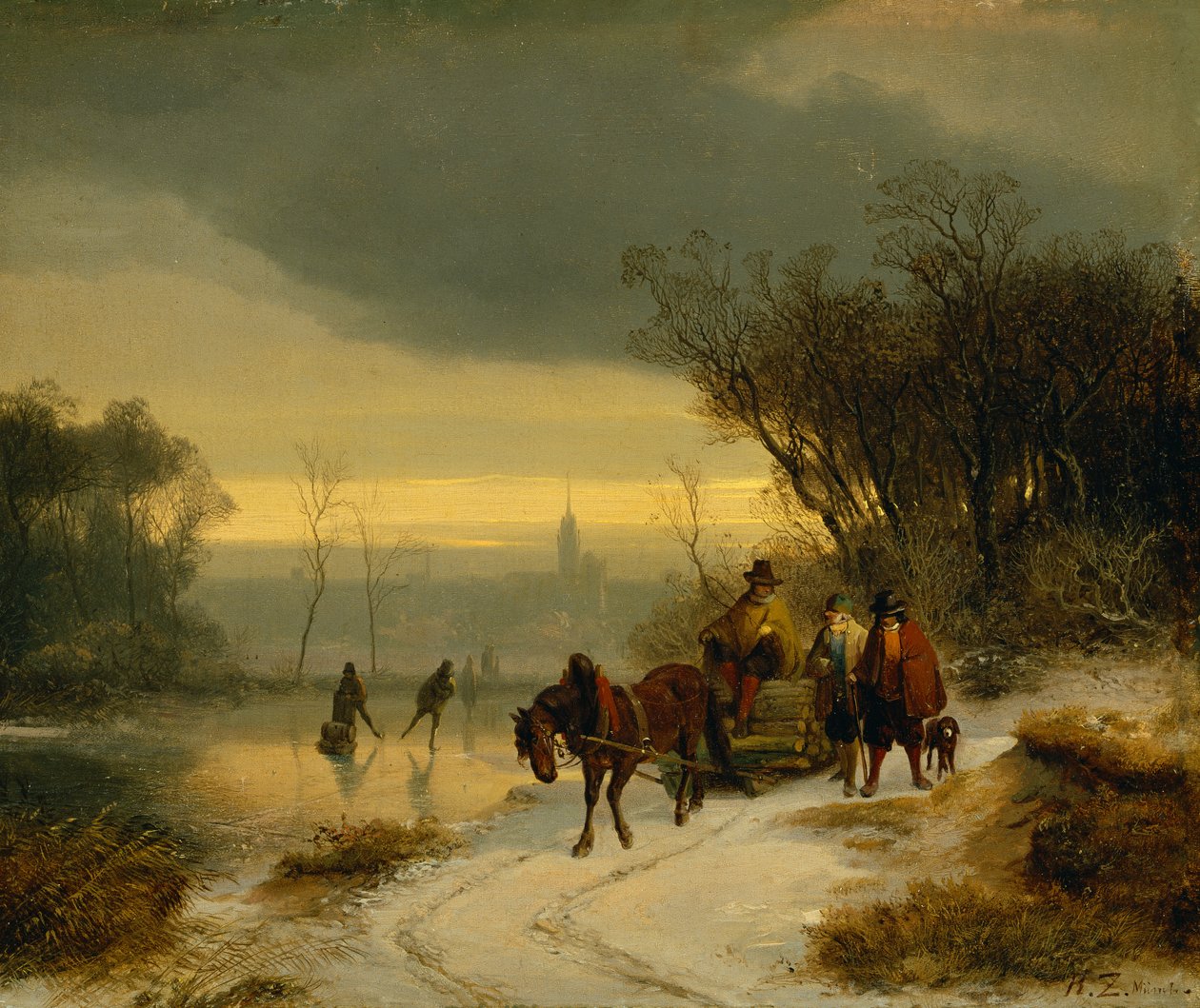 Vinterlandskap av Richard Zimmerman