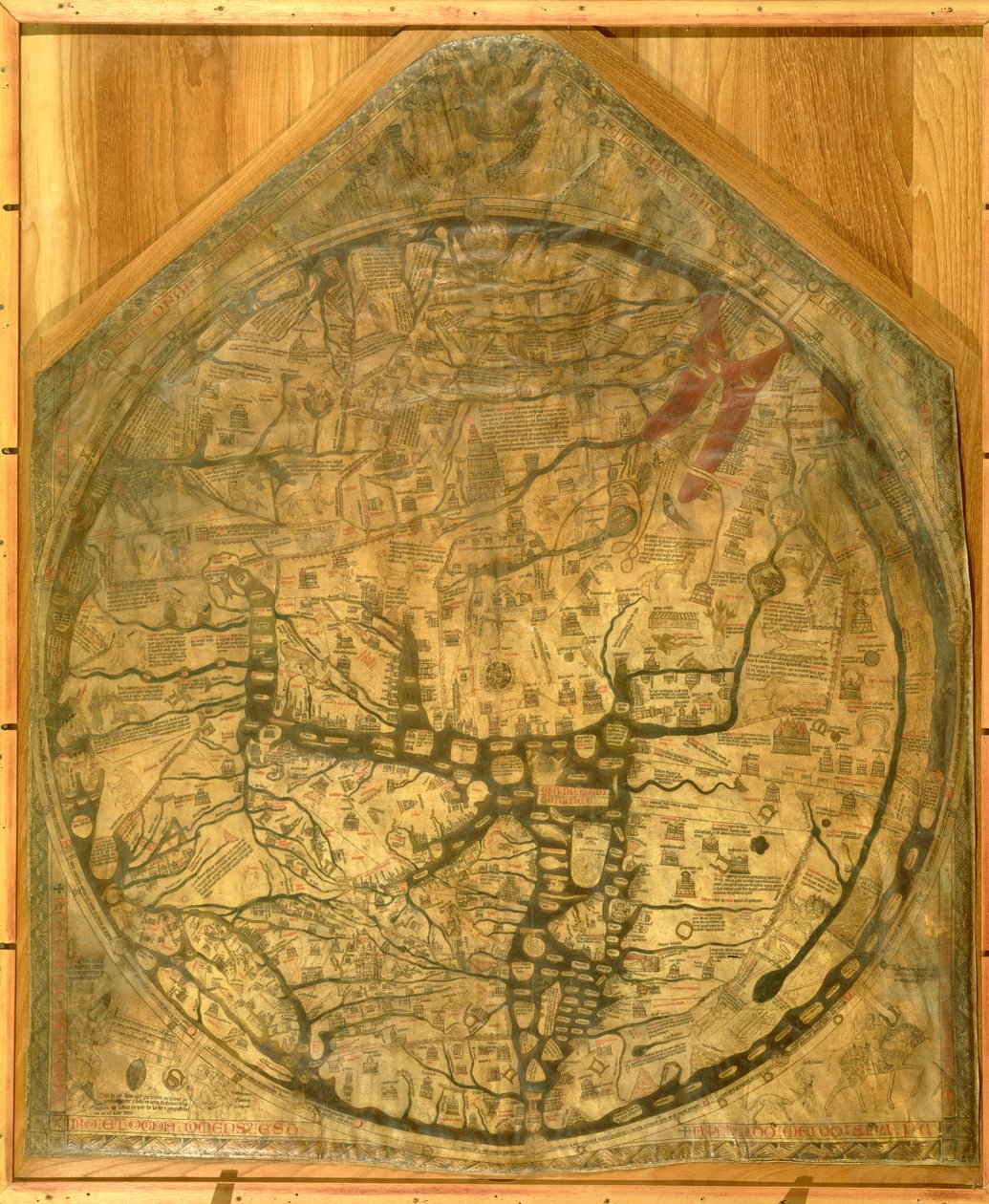 Karta över världen, c.1290 av Richard of Haldingham