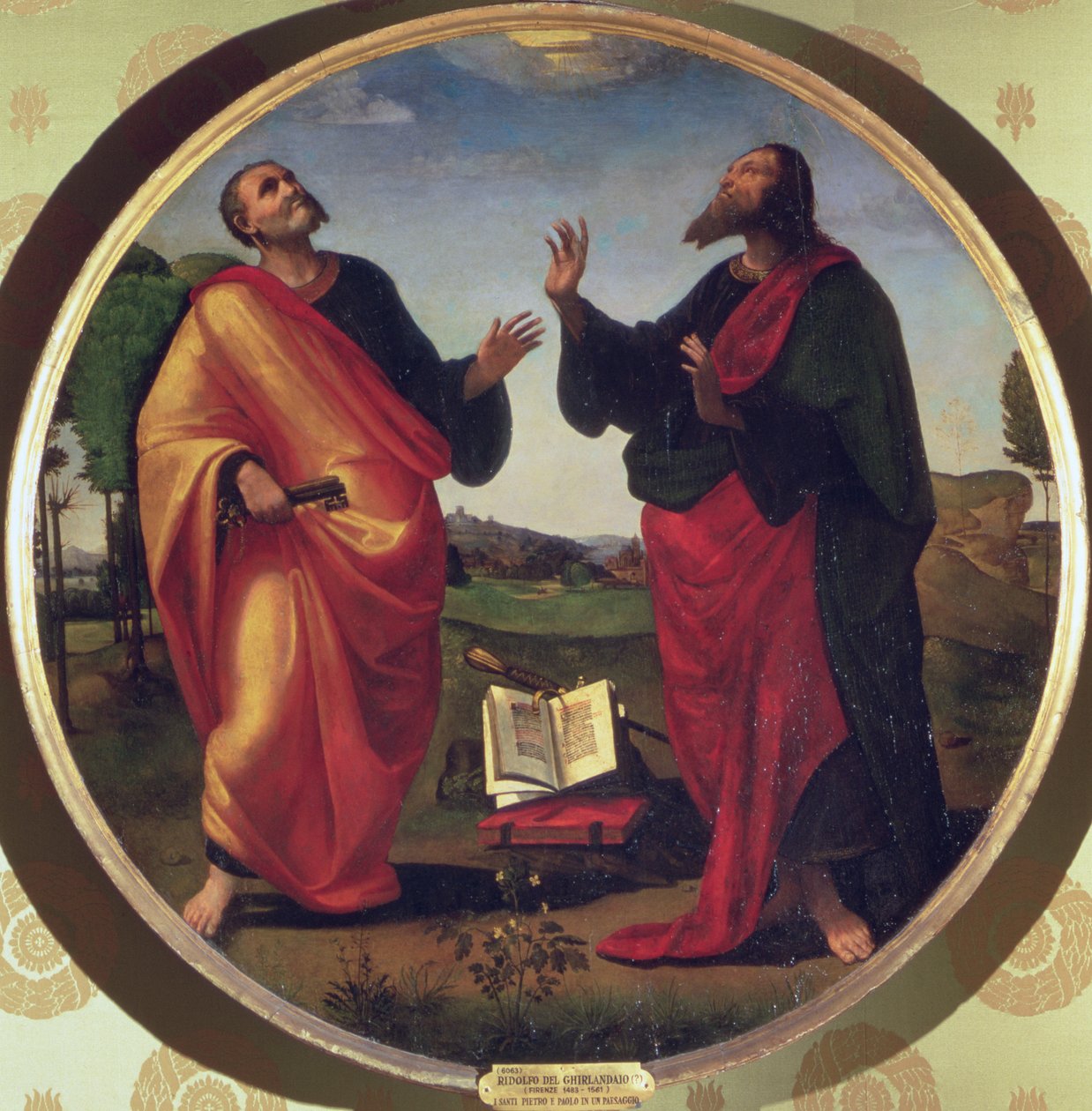 St. Peter och St. Paul av Ridolfo , Il Ghirlandaio