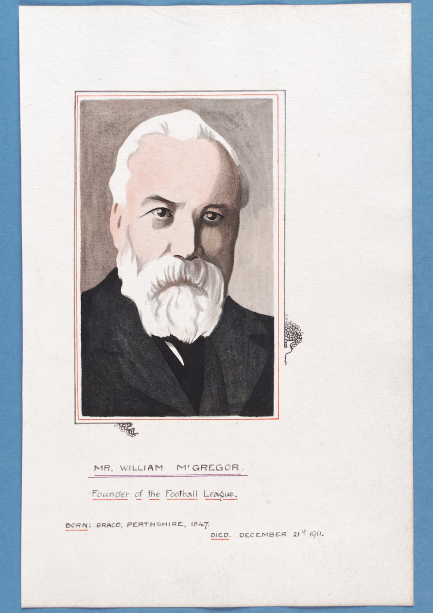 Porträtt av William McGregor, ca 1911-12 (penna och wc på papper) av Rip