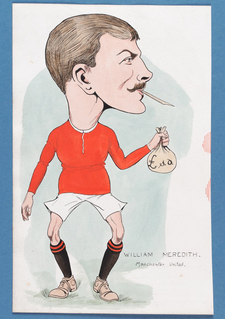 William Meredith, Manchester United (penna och bläck och wc på papper) av Rip