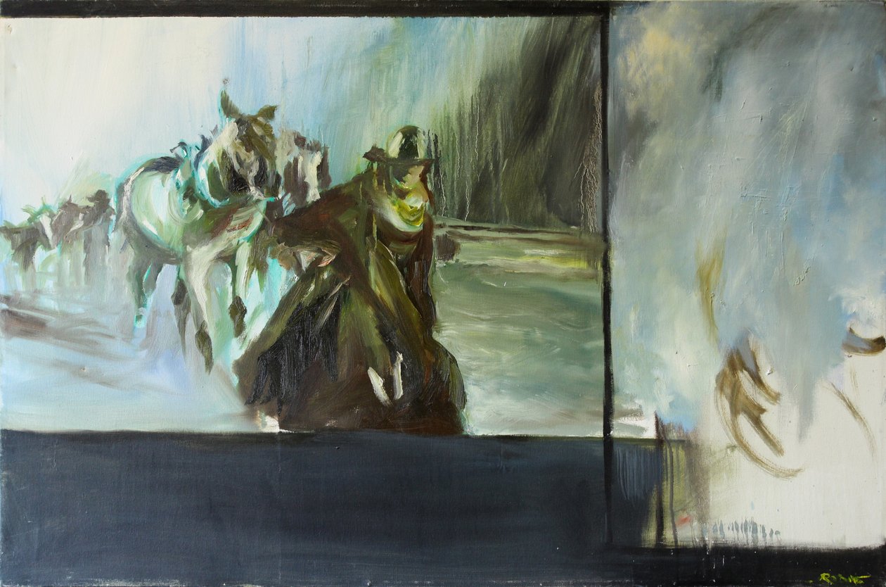 Efter Open Range, 2015 (akvarell) av Rob D Davies