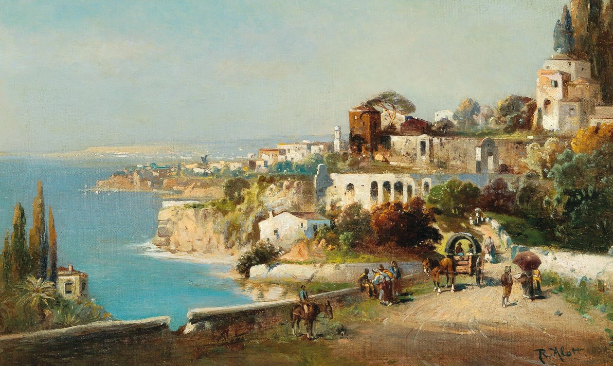 Italiensk kuststad av Robert Alott
