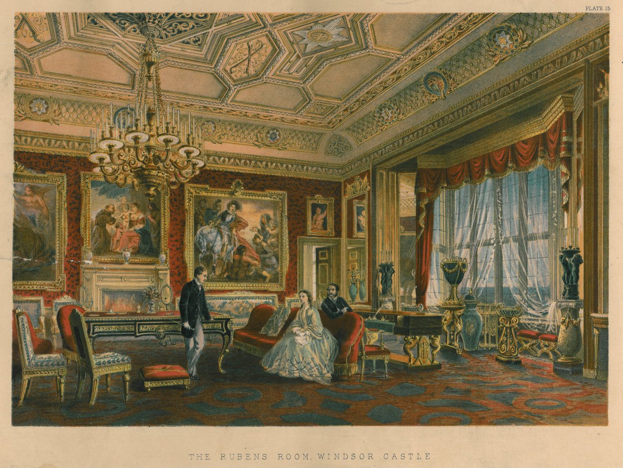 Rubensrummet, Windsor Castle, 1863 av Robert Charles Dudley