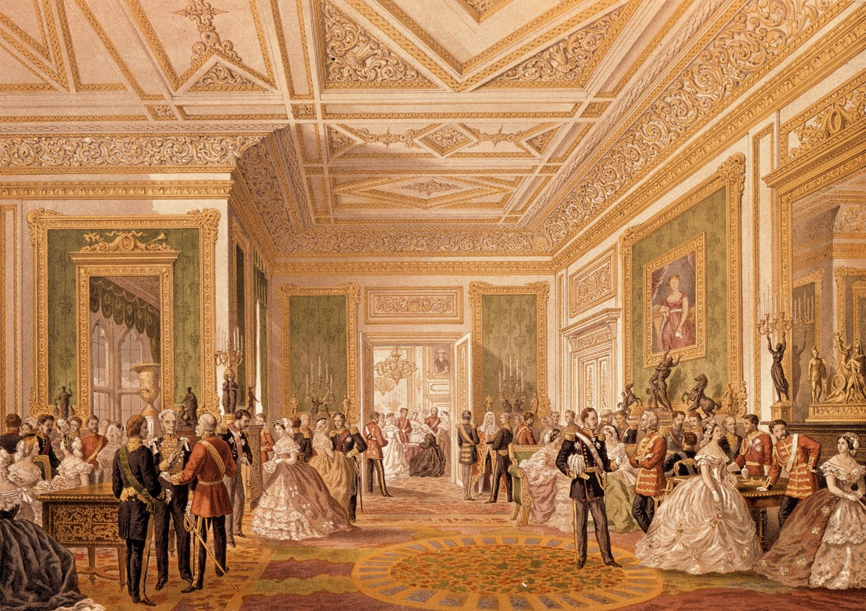 Undertecknandet av äktenskapshandlingen den 10 mars 1863, publicerad 1864 av Robert Charles Dudley
