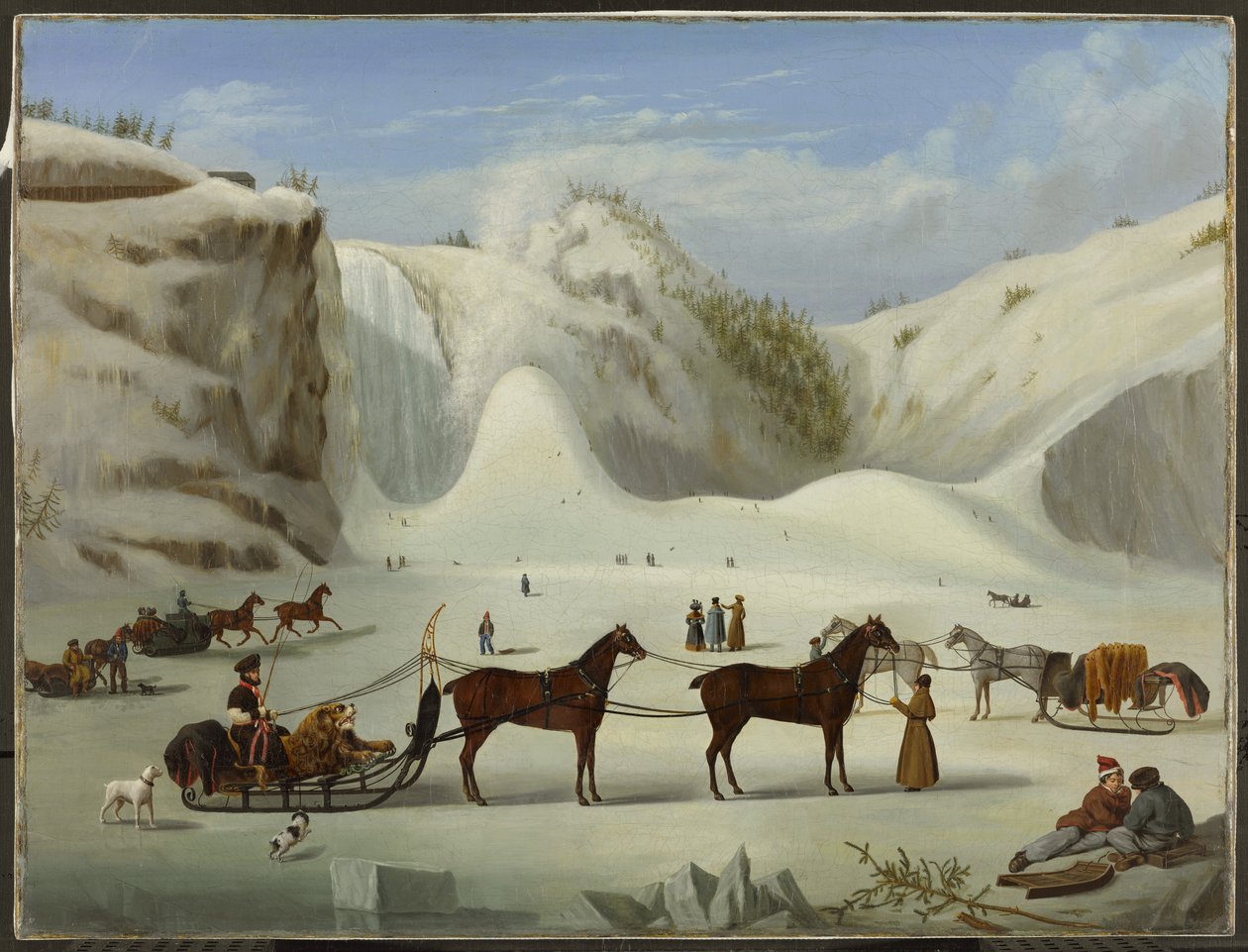 The Ice Cone, Montmorency Falls, Québec, c.1845 av Robert Clow Todd